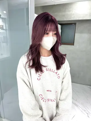 セミロング カラー shizuna/天神 /メンズ/ボブのヘアスタイル