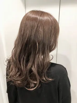 セミロング カラー 縮毛矯正⭐️ TAKAHIROのヘアスタイル