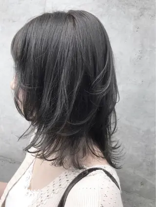 ミディアム カラー BEBE所属・ご新規様限定 透明感カラーKANAのヘアスタイル