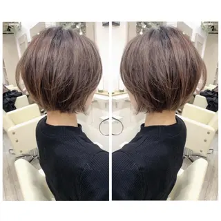 ショート カラー 京都大人女性ショート 徒歩1分/秋山のヘアスタイル