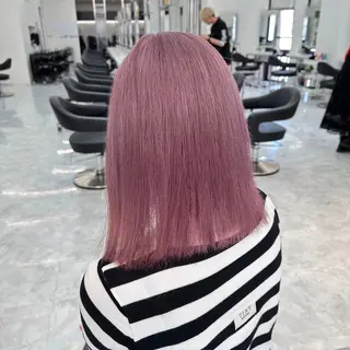 セミロング カラー 🩷暖色カラー🩷 BONのヘアスタイル