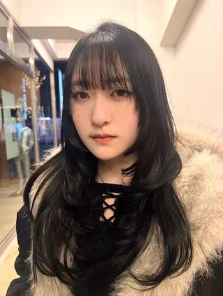 ロング 有賀 颯天のヘアスタイル