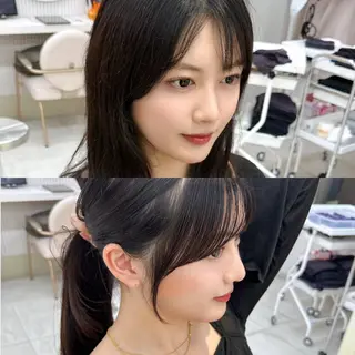 ロング カラー 🇰🇷韓国風くびれ ヘア🇰🇷中村優大のヘアスタイル