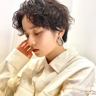 ショート パーマ ブルーモスクTOKYO所属・🌿ブルーモスク TOKYO🌿のヘアスタイル