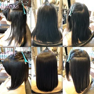 ロング パーマ ブリーチ縮毛矯正/ デサキ ショウヘイのヘアスタイル