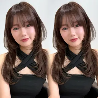 ロング 韓国ヘア/艶髪/ 透明感カラー/つぐみのヘアスタイル