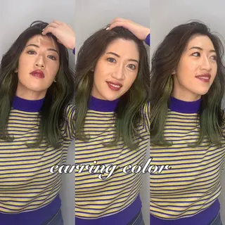 セミロング カラー パーマ ヘアアレンジ メンズ キッズ ネイル マツエク・マツパ アイブロウ 《褒められる》 透明感カラー/小嶋のヘアスタイル