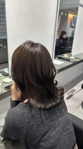 ミディアム カラー のんたん/ 工藤希望のヘアスタイル