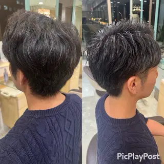 メンズ 大人女性ぼかし メンズ強化🦙平作のヘアスタイル