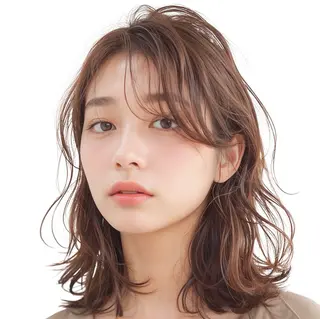 セミロング 船橋髪質改善 ランタンバイソロンのヘアスタイル