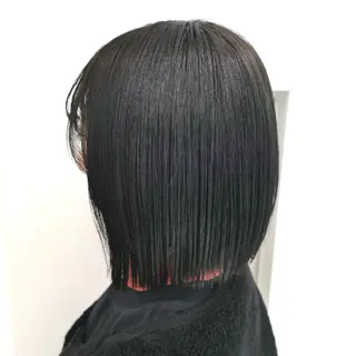 ミディアム カラー 🤍💕ブリーチカラ ーAyaka💕🤍のヘアスタイル