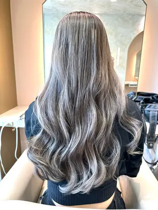 ロング カラー 店長/mao/ 前髪/顔周りカットのヘアスタイル