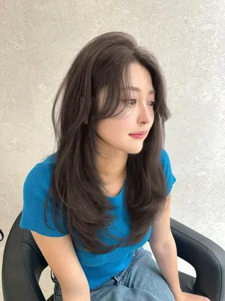 ロング 🤍韓国ヘア特化 🤍力丸🤍のヘアスタイル
