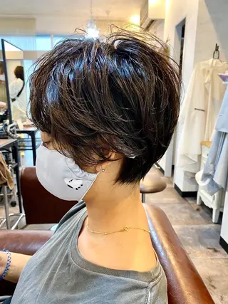 ショート パーマ ⭐️ショート⭐️美髪 矯正⭐️水口陸のヘアスタイル