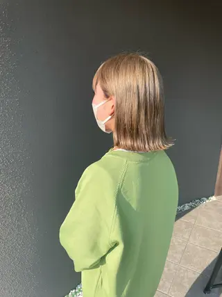 ミディアム カラー hair'sBEAU LiEn所属・山本 愛永のヘアスタイル