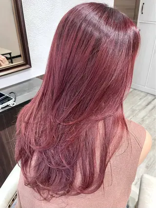 ロング カラー ヘアアレンジ Belle hair Design青野大貴のヘアスタイル