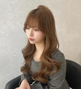ロング カラー 🤍韓国ヘア特化 🤍力丸🤍のヘアスタイル