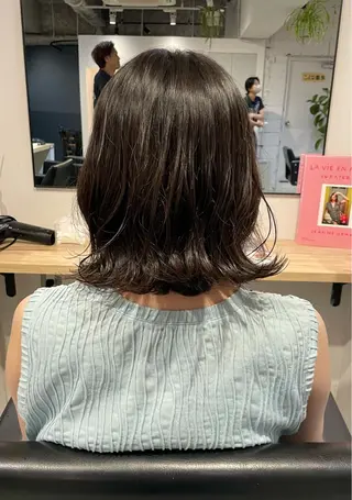 ミディアム パーマ 伊藤 まみのヘアスタイル