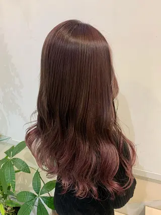 ロング カラー 透けるbrown カラー🎗♡yukaのヘアスタイル
