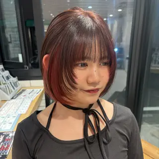 ショート カラー レイヤー/ベージュ/ Yurika🐝🍯のヘアスタイル