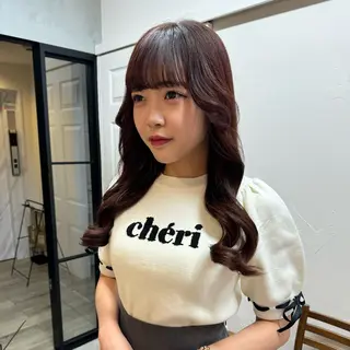 セミロング カラー 透明感カラー ☆akoのヘアスタイル