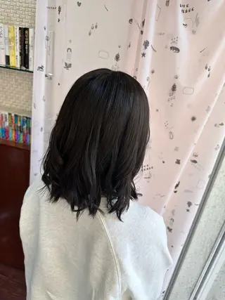 セミロング 響/レイヤーカット /特殊パーマのヘアスタイル