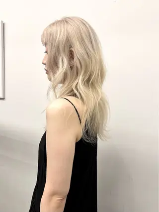 セミロング カラー 樫原裕二/レイヤー カット/透明感カラーのヘアスタイル