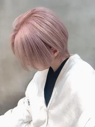 ショート カラー ヘアアレンジ ショートヘア原宿 fifth コシのヘアスタイル