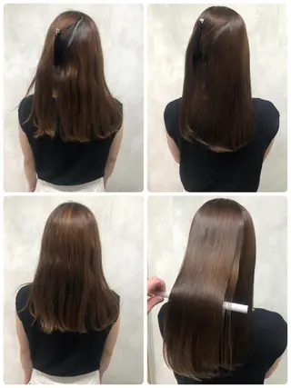 セミロング 満足度⭕️縮毛矯正師 谷口にお任せを👍のヘアスタイル