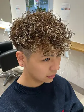 カラー パーマ メンズ 熊本メンズ/嘉島 /坂嶋大飛のヘアスタイル