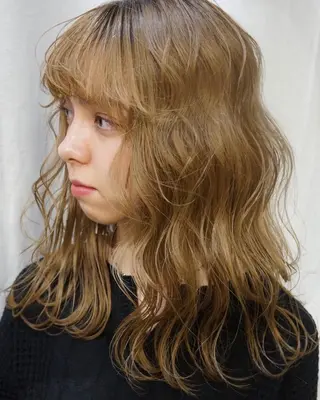 ロング Piaコータロー ハイトーン&‪ボブのヘアスタイル