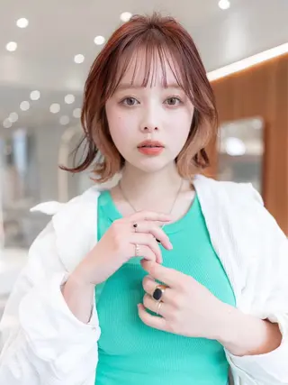 ミディアム カラー Carelly   髪質改善トリートメント&ヘッドスパ　成増　【ケアリー】所属・横尾 奈津美のヘアスタイル