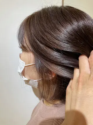 ミディアム カラー eins.hair所属・過去一の柔髪ヘア 🌿einshairのヘアスタイル