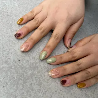 ネイル 🤎Two ERI🤎のネイルデザイン