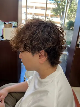 ショート パーマ メンズ AROH  men's cut&men's perm 船橋店所属・🧊メンズ特化🧊 高木航希のヘアスタイル