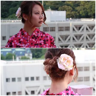 ミディアム ヘアアレンジ Viage （ビアージュ）のヘアスタイル