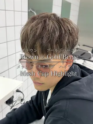 メンズ 白髪ぼかし/白髪 メッシュ/ゆうとのヘアスタイル