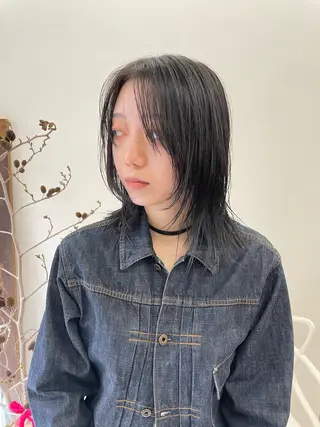 ミディアム カラー パーマ ヘアアレンジ メンズ tatsumi/ボブ ウルフ/レイヤーのヘアスタイル