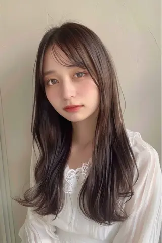 ロング カラー 最新ケアカラー 髪質改善YUTOのヘアスタイル