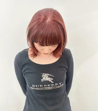 ミディアム 顔まわりカット/艶髪 カラー✨けいとのヘアスタイル