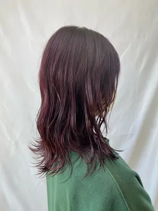 セミロング カラー 鹿児島 聖来のヘアスタイル