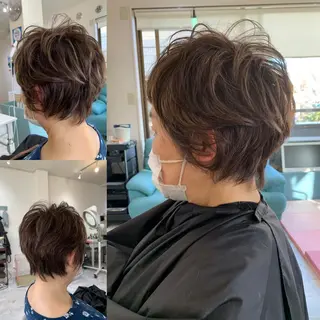 ショート カラー 再現性ショートボブ 木又克美のヘアスタイル