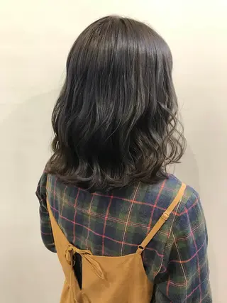 ミディアム カラー 💘カラー人気Ｎｏ. １💘SAYAのヘアスタイル