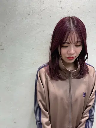 セミロング 横山 滉のヘアスタイル