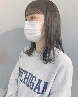 カラー ボブパーマコテ巻き風 パーマNo1深江秀平のヘアスタイル