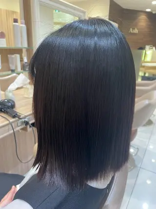 ミディアム カラー 韓国ヘアメイク🎀/ 縮毛矯正✨山本媛香のヘアスタイル