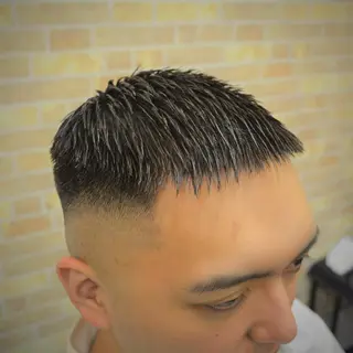 ショート メンズ 高野浩平/フェード ツイストスパイラルのヘアスタイル