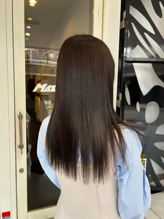 ロング MASHU Machela店所属・ほのか./大阪 透明感カラー/韓国風のヘアスタイル