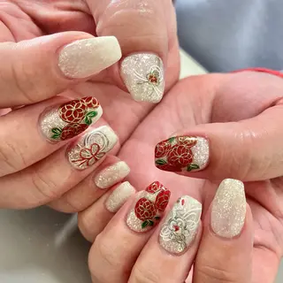 ネイル 京都桂/フィルイン /自爪育成/三品のネイルデザイン