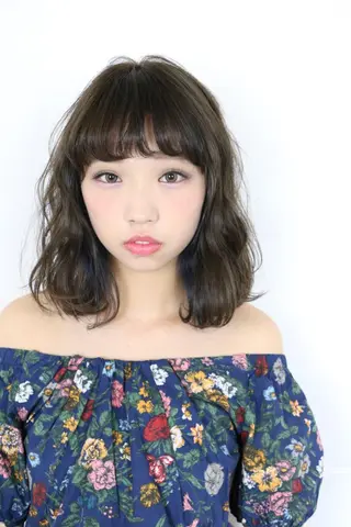 ショート ミディアム カラー パーマ ハイトーン特化🤍 浦住のヘアスタイル